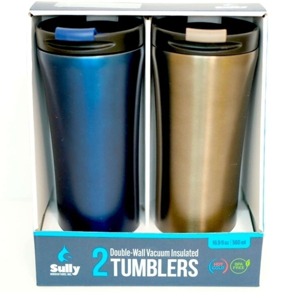 New! Tumblers Double Wall Insulated Hot Cold Travel Cups Gift Pack
